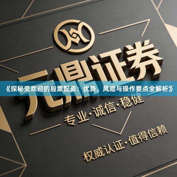 《探秘受欢迎的股票配资:优势、风险与操作要点全解析》