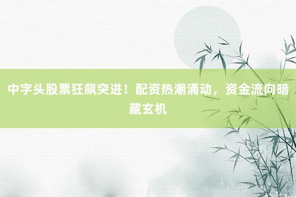 中字头股票狂飙突进！配资热潮涌动，资金流向暗藏玄机