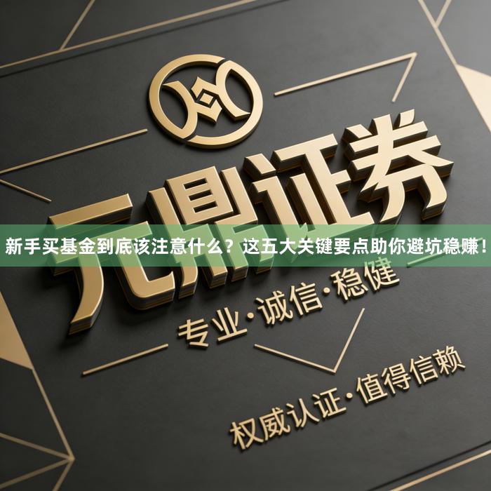 新手买基金到底该注意什么？这五大关键要点助你避坑稳赚！