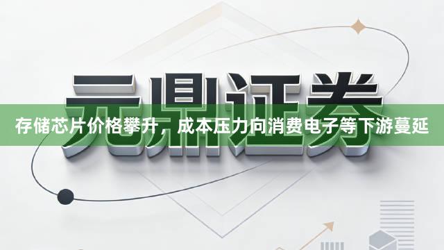 存储芯片价格攀升,成本压力向消费电子等下游蔓延