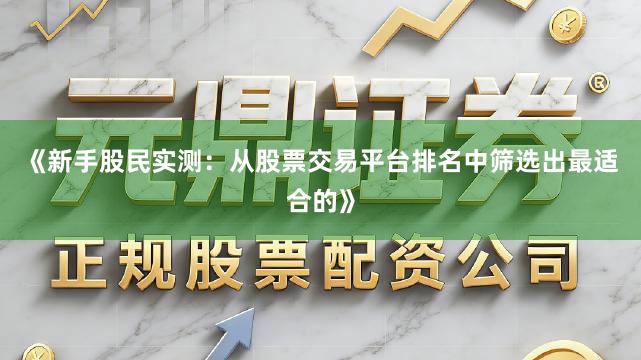《新手股民实测：从股票交易平台排名中筛选出最适合的》