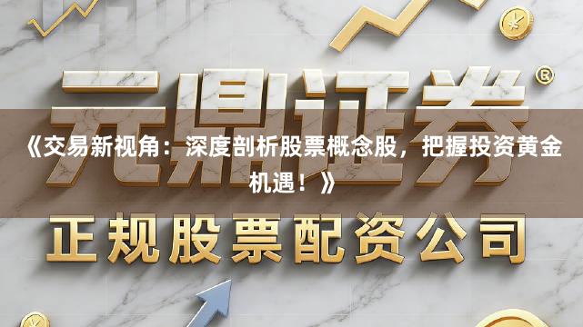 《交易新视角：深度剖析股票概念股，把握投资黄金机遇！》